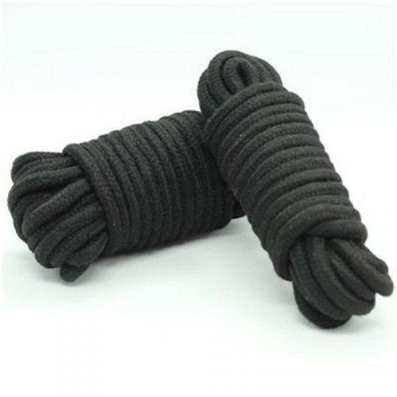 Toyz4Lovers Wiązania-COTTON ROPE 10MBLACK
