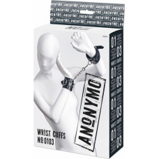 Anonymo By Toyfa Anonymo handcuffs, PU leather, black