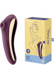 Satisfyer Stymulator-Dual Kiss (Wine Red)