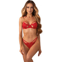 Obsessive Matildea komplet 2-częściowy otwarty L/XL