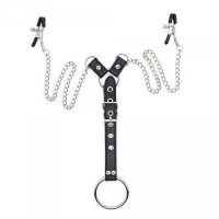 Toyz4Lovers Stymulator-Penitence Man Nipples Clamps BLACK