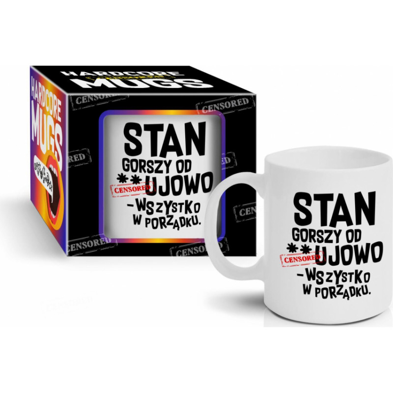 Bgtech HARDCORE MUGS - kubek Boss 300ml - Stan 
gorszy od…ujowo