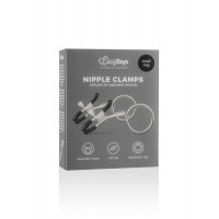 Easytoys Stymulator-Metal Nipple Clamps With Ring