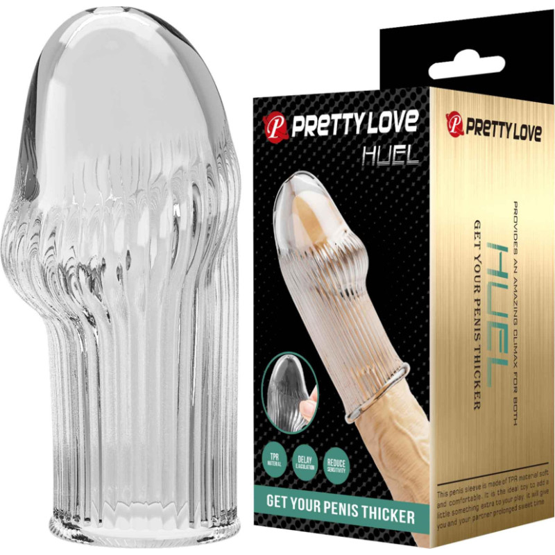 Pretty Love Huel Penis Sleeve (Clear)