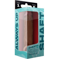 Shaft SHEATH MODEL F SIZE 1 7.8 INCH LIQUID SILICONE SLEEVE OAK