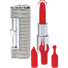 Loveline Angel - Lipstick Vibrator with 4 Attachments - Clear
