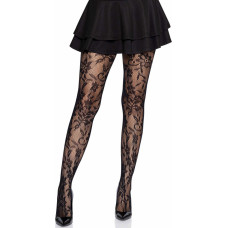 Leg Avenue Seamless Floral Lace Pantyhose