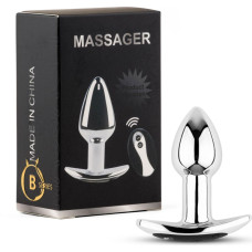 B - Series Heavyfun Metal Butt Plug S Vibrator USB - Remote Control