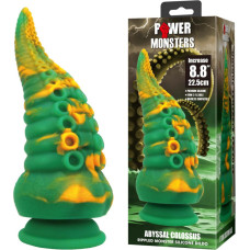 Power Monsters Abyssal Colossus – 22.5 cm Rippled Monster Silicone Dildo