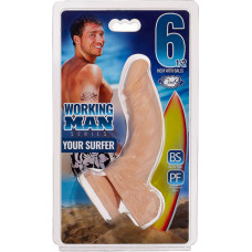 Cloud 9 Working Man - Tavs sērfotājs dildo - 6,5 / 16,5 cm