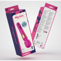 Crushious Bigbens — Masajeador de Doble Varita con Parpadeo — Rosa