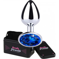 Secret Play BLUE JEWELLED METAL BUTT PLUG