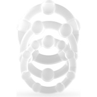 Crushious TRIPLE BEAD COCKRING SET CLEAR CRUSHIOUS