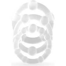 Crushious TRIPLE BEAD COCKRING SET CLEAR CRUSHIOUS