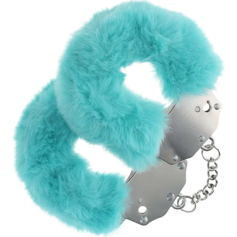 Ouch! Heavy-duty Fluffy Handcuffs - Blue