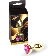 Mylove Toys - Jewellery Gold  Heart PLUG- Pink