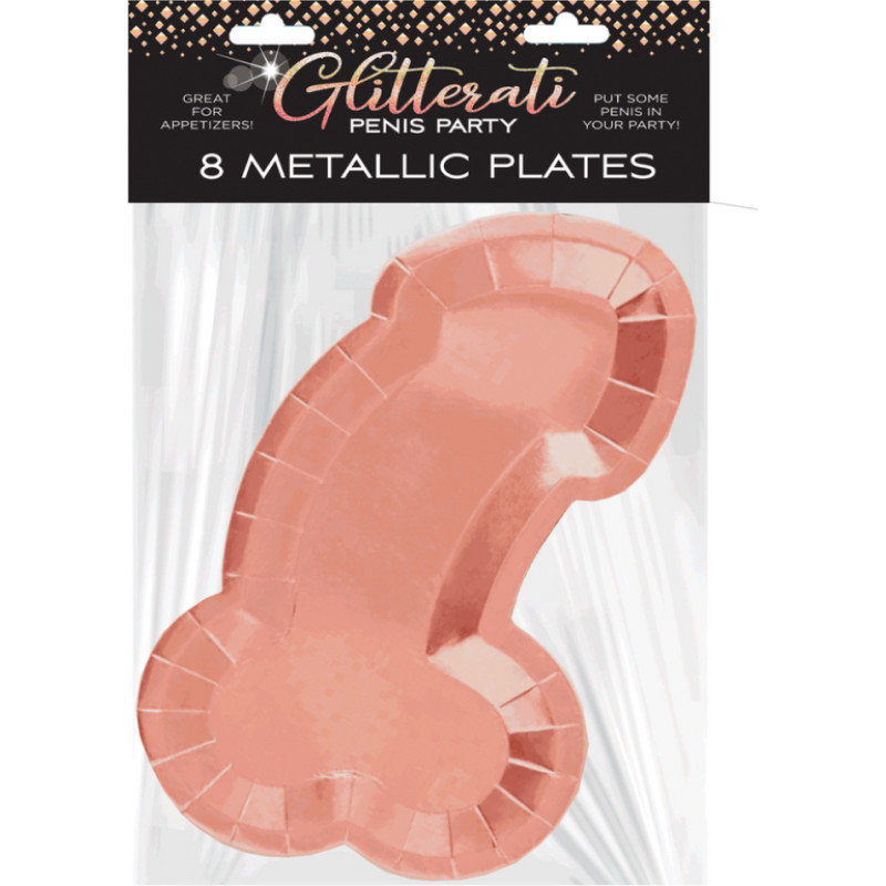 Little Genie Productions Glitterati - dzimumloceklis - 8 plāksnes - rožu zelts