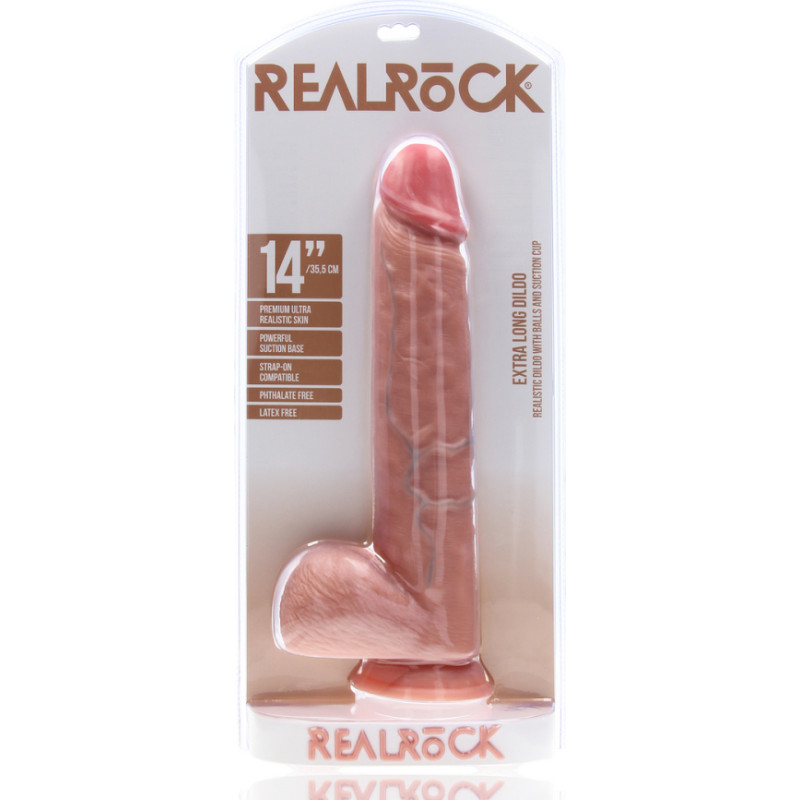 Realrock By Shots Īpaši liels taisns ar bumbiņām 14 / 35,5 cm - Mīkstums