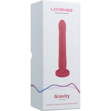 Lovense Gravity - ar lietotni vadāms automātisks vibrējošs dildo - sarkans