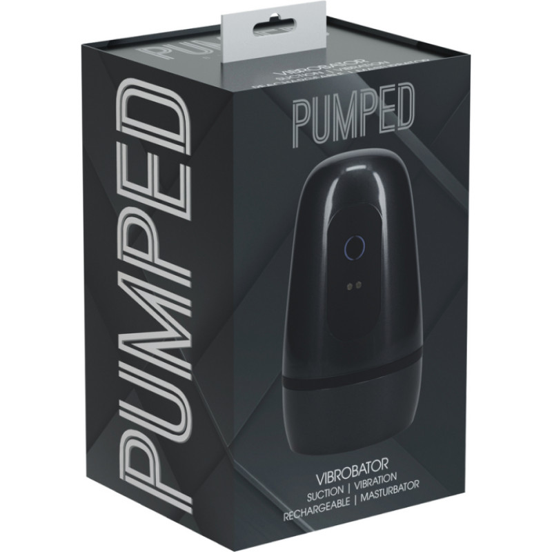 Pumped Pulsar - Negative Pressure Suction and Vibration Masturbator Pump - Gun Metal