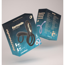 Crushious Tornado - Rotating Penis Armour - Black