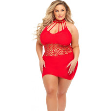 Pink Lipstick Lingerie RICH B PHASE DRESS RED, QUEEN