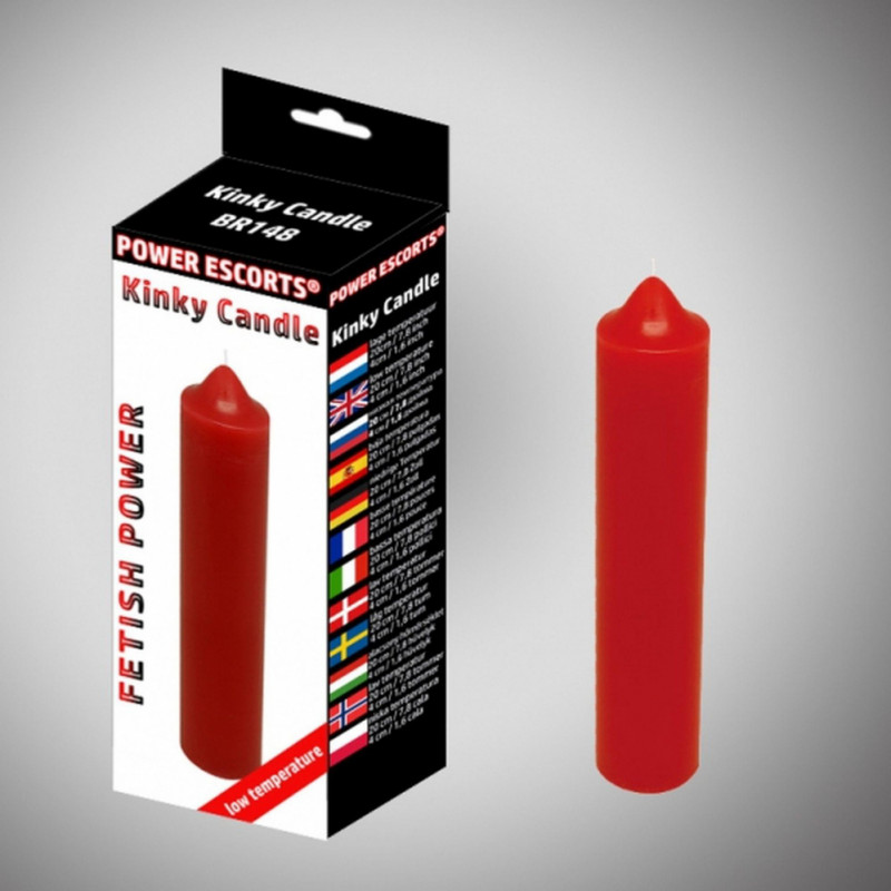 Power Escorts Kinky candle  red low temperature  candle 20 cm