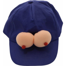 Kinky Pleasure - DS003 - Cap With Breasts - Blue - One Size