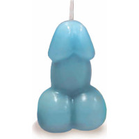 Little Genie Productions Eden’s Candle - Vanilla Scented Penis - Blue
