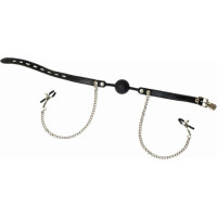 Lola Games Ball Gag with nipple clamps Party Hard Hentai