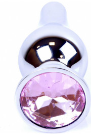 B - Series Heavyfun Plug-Jewellery Silver BUTT PLUG- Rose