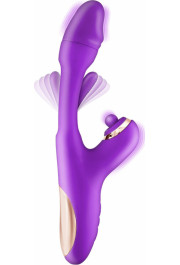Yoba Joyfully 3-in-1 Rabbit Vibrator with Tapotem purple