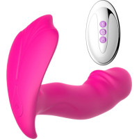 B - Series Fox Stymulator-Silicone Panty Vibrator and Pulsator USB 10 Function / Heating