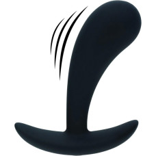 Levelz Vibrating Silicone Prostate Stimulator Anal Plug - S - Black
