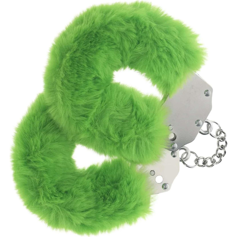 Ouch! Heavy-duty Fluffy Handcuffs - Green