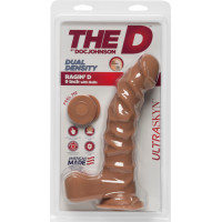 Doc Johnson Ragin' D — reālistisks ULTRASKYN dildo ar bumbiņām — 9/22 cm