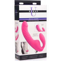 Xr Brands Royal Rider - vibrējošs silikona bezlencīšu siksniņš