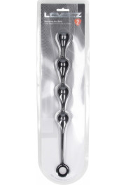 Levelz By Shots Ūdens piliena formas silikona anālās bumbiņas - M - 30 mm - melnas