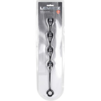 Levelz By Shots Ūdens piliena formas silikona anālās bumbiņas - M - 30 mm - melnas