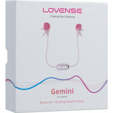 Lovense Gemini - Rakendusega juhitavad Vibreerivad Nibuklambrid - Roosa