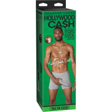 Doc Johnson Hollywood Cash — reālistisks ULTRASKYN dildo — 11/29 cm — šokolāde