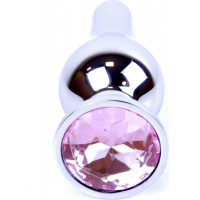 B - Series Heavyfun Plug-Jewellery Silver BUTT PLUG- Rose