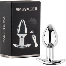 B - Series Heavyfun Metal Butt Plug M Vibrator USB - Remote Control