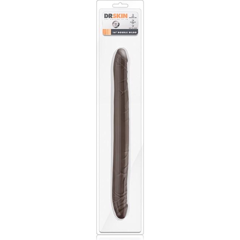 Blush DR. SKIN 16INCH DOUBLE DILDO CHOCOLATE