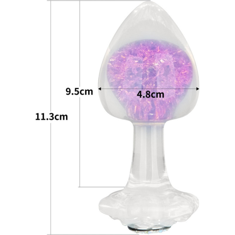 Lovetoy Gemoria Silicone Butt Plug - purple