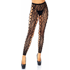 Leg Avenue Leopard Footless and Crotchless Pantyhose