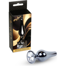 Mylove Toys - Jewellery Dark Silver BUTT PLUG- Clear