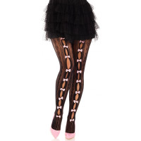Leg Avenue Sweetheart Striped Net Pantyhose