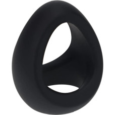 Levelz Soft Tri O Silicone Cockring - Black