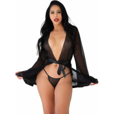 Daring Intimates Sheer Kimono and String